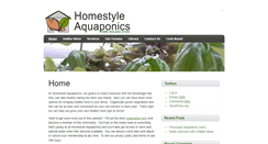 Desktop Screenshot of homestyleaquaponics.com