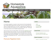 Tablet Screenshot of homestyleaquaponics.com